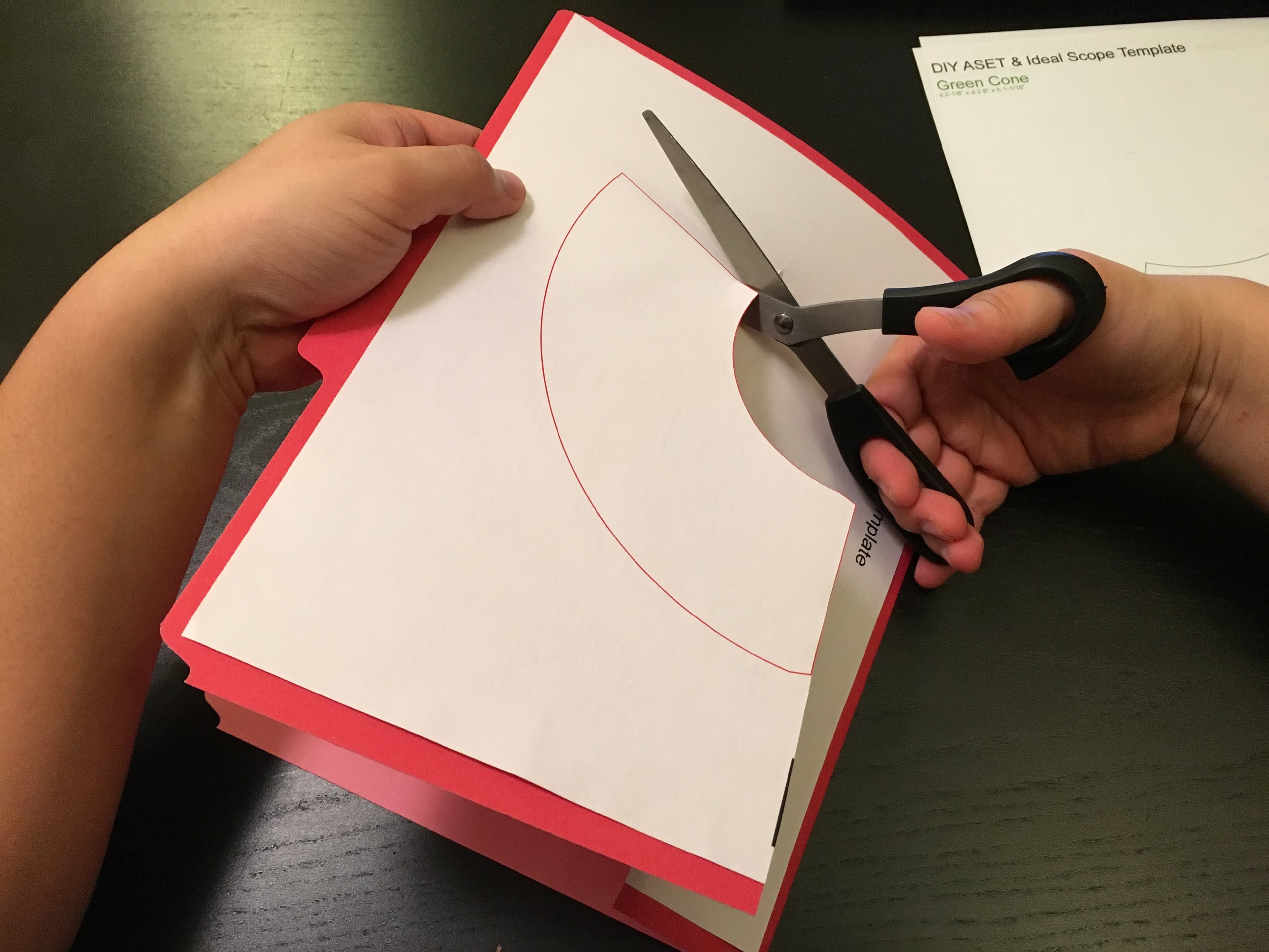 Cutting along the line